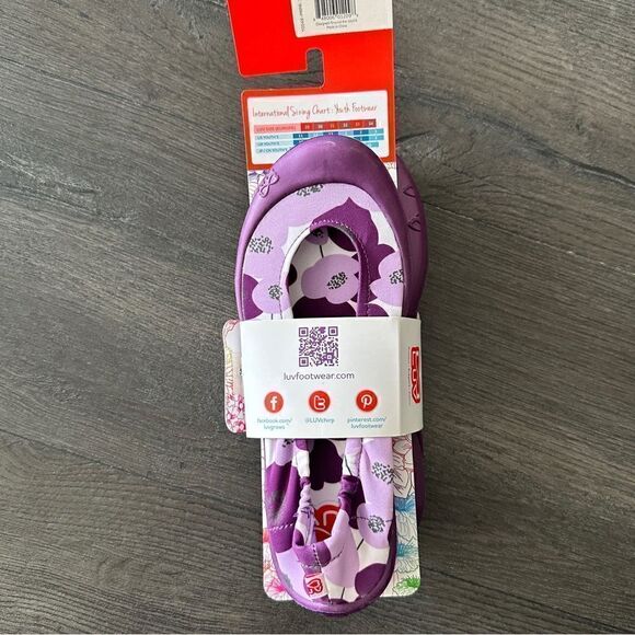 Girls Luv Footwear Dream Flats Size 1, Purple, NIP, Machine Washable - Picture 5 of 9